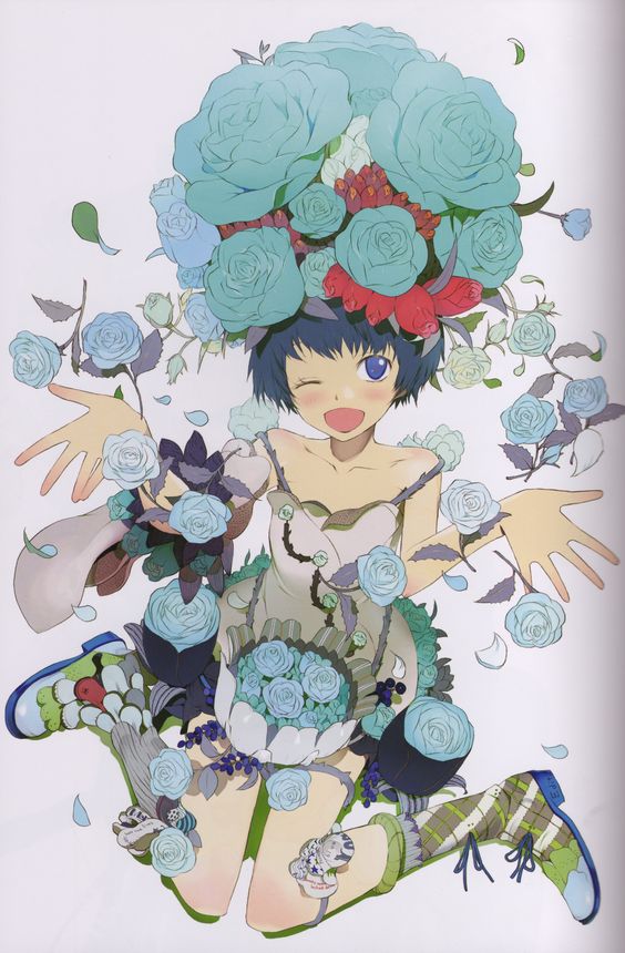 Okama 独創的な配色と服飾デザインが魅力的なイラスト エリアブルー